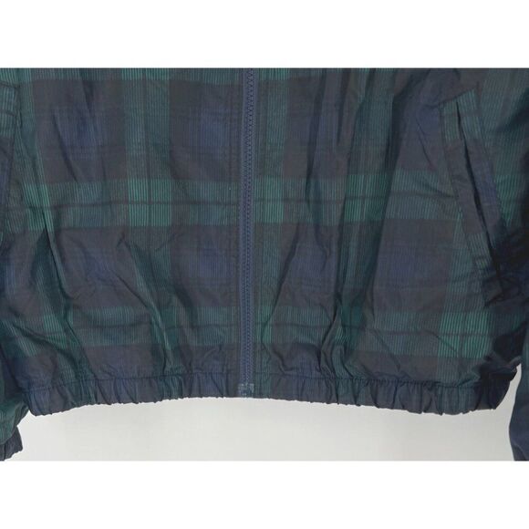 Vintage Jerzees Z Sport Windbreaker Jacket Plaid Pattern Zip Closure Nylon Mens - Picture 3 of 11